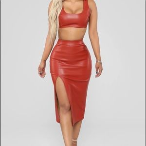 Lady Danger Leather Set Rust